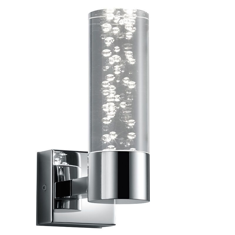 Chrom Wandleuchte Design, Delfina, 3,1W, 3000K LED, IP44