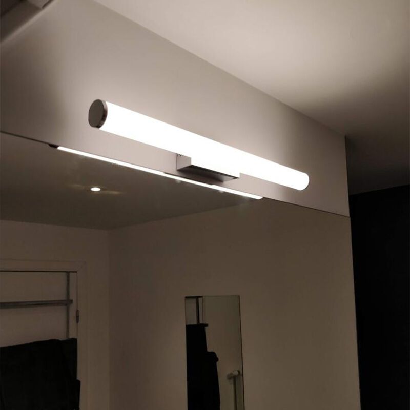 Chrom Spiegelbeleuchtung Modern, Staby, 6,5W, 3000K LED, IP44, mit Schalter