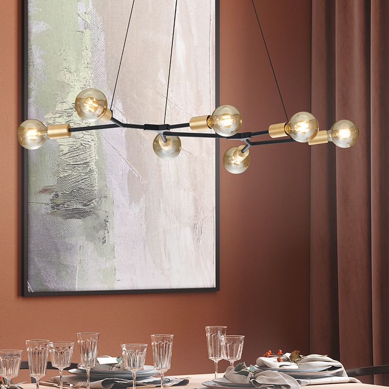Schwarze Pendelleuchte Modern, Kyan