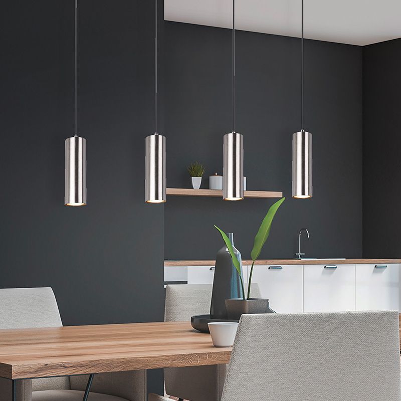 Nickel Pendelleuchte Modern, Kaso