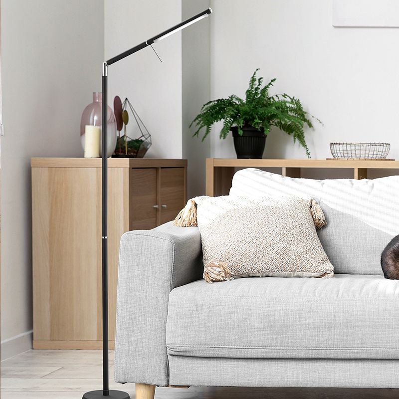 Schwarze Stehlampe Modern, Rebel, 6W, 3000K LED, mit Touch-Dimmer Schwarze Stehlampe Modern, Rebel, 6W, 3000K LED, mit Touch-Dimmer