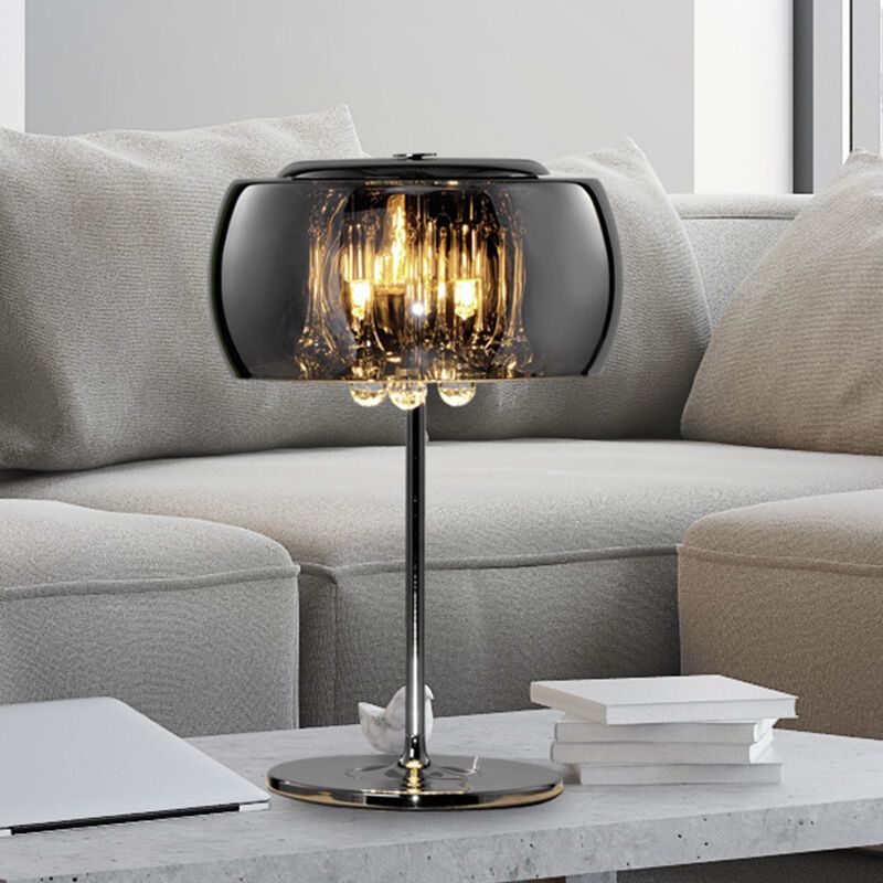 Chrom Tischleuchte Modern, Capucine, mit Schalter