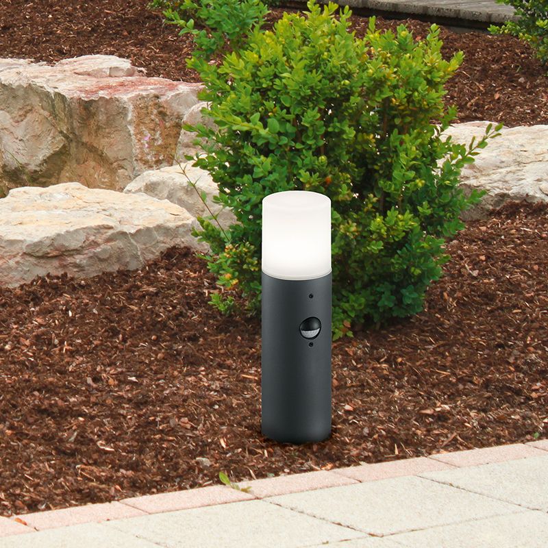 Anthrazit Wegeleuchte mit Bewegungsmelder Modern, Fjelso, IP44