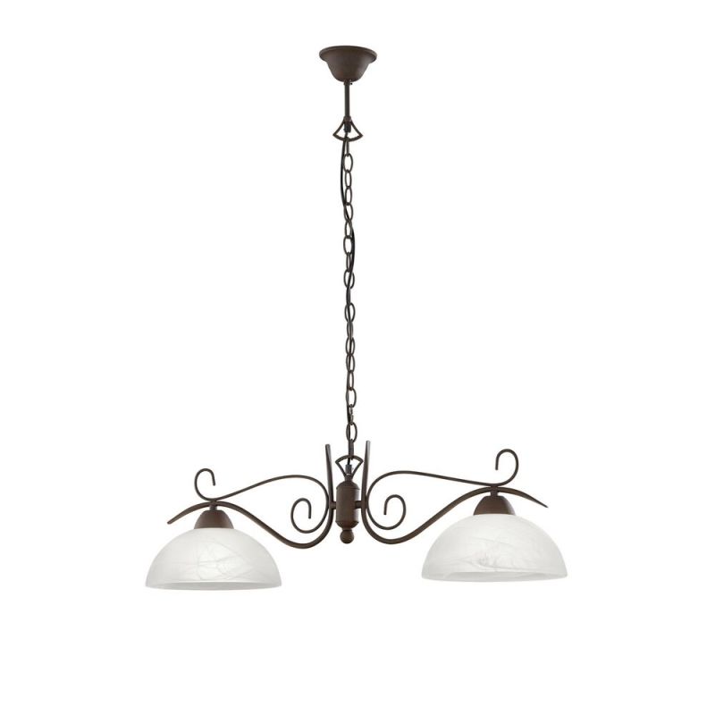 Weiße Pendelleuchte Antik, Jared