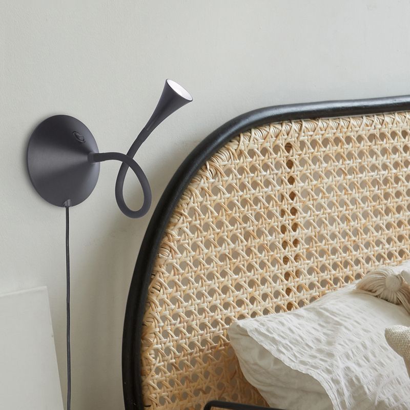 Schwarze Tischleuchte Modern, Yelaisa, 3W, 3000K LED, mit Schalter Schwarze Tischleuchte Modern, Yelaisa, 3W, 3000K LED, mit Schalter