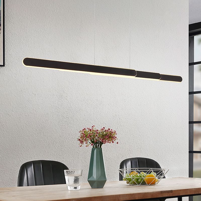 Schwarze Pendelleuchte Design, Dwayn, 48W, warm- bis kaltweiß einstellbare LED, mit Touch-Dimmer Schwarze Pendelleuchte Design, Dwayn, 48W, warm- bis kaltweiß einstellbare LED, mit Touch-Dimmer