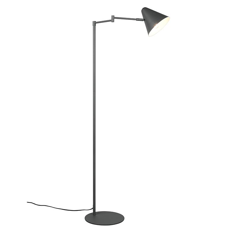 Anthrazit Stehlampe Modern, Jille, mit Schalter