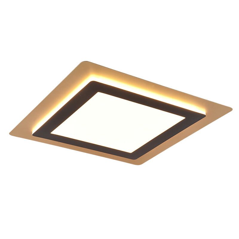 Goldene Deckenlampe Modern, Frans, 46W, warm- bis kaltweiß einstellbare LED, mit Fernbedienung Goldene Deckenlampe Modern, Frans, 46W, warm- bis kaltweiß einstellbare LED, mit Fernbedienung