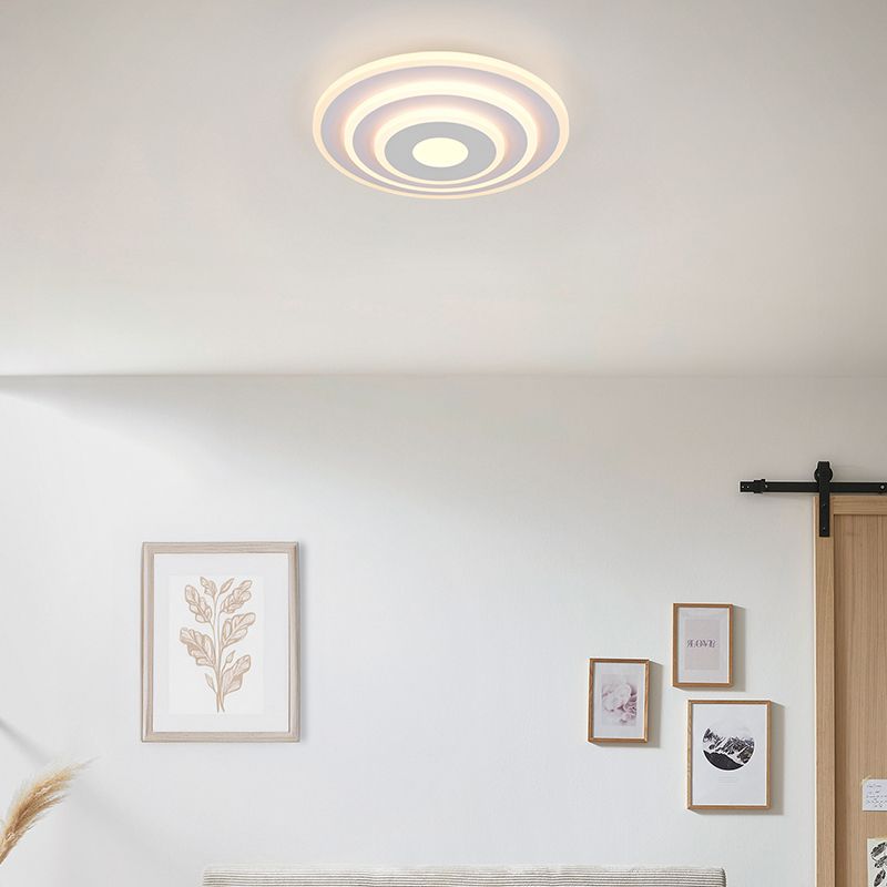 Weiße Deckenleuchte Design, Yeel, 35W, warm- bis kaltweiß einstellbare LED, 3-stufig dimmbar Weiße Deckenleuchte Design, Yeel, 35W, warm- bis kaltweiß einstellbare LED, 3-stufig dimmbar