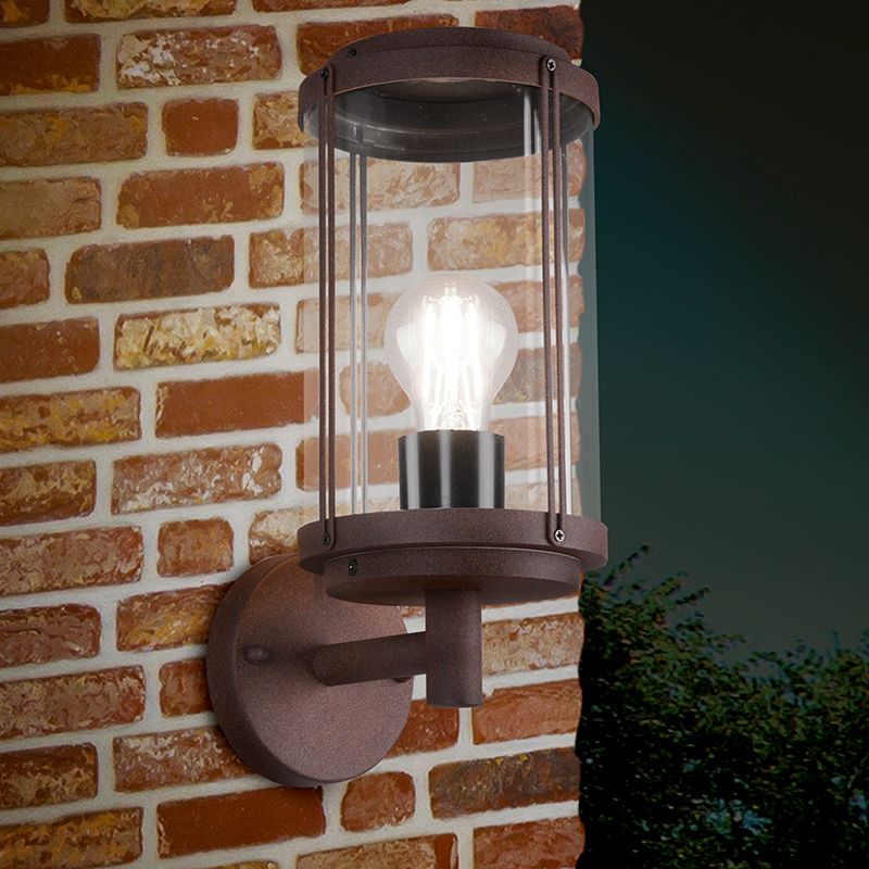 Rostfarbene Außenleuchte Industrial, Sammy, IP44