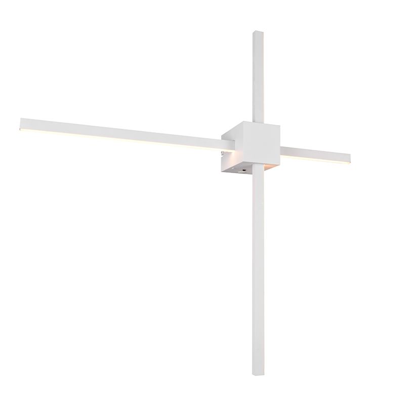 Weiße Wandleuchte Modern, Tsjerk, 3-stufig dimmbar