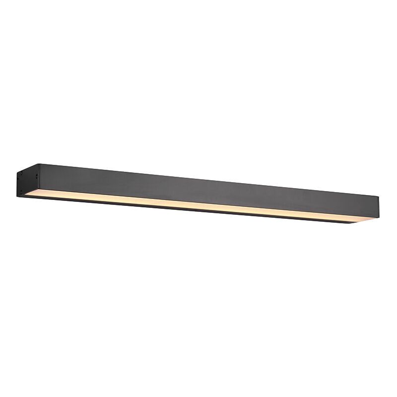 Schwarze Wandleuchte Badezimmer Modern, Basma, 8W, 3000K LED, IP44