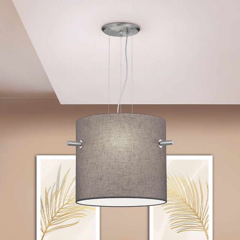 Graue Pendelleuchte Esszimmer Metall, Myke