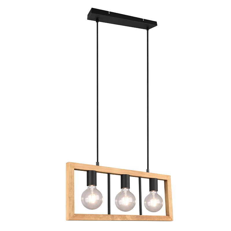 Schwarze Pendelleuchte Vintage, Rafiq Schwarze Pendelleuchte Vintage, Rafiq