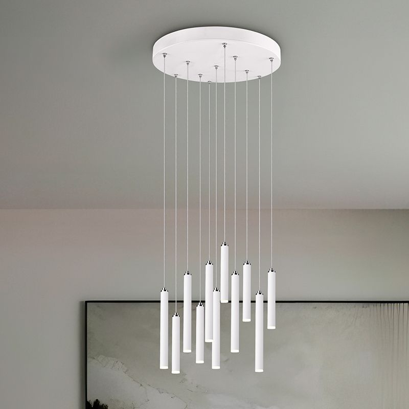 Weiße Pendelleuchte Modern, Jessamy, 2,5W, 3000K LED