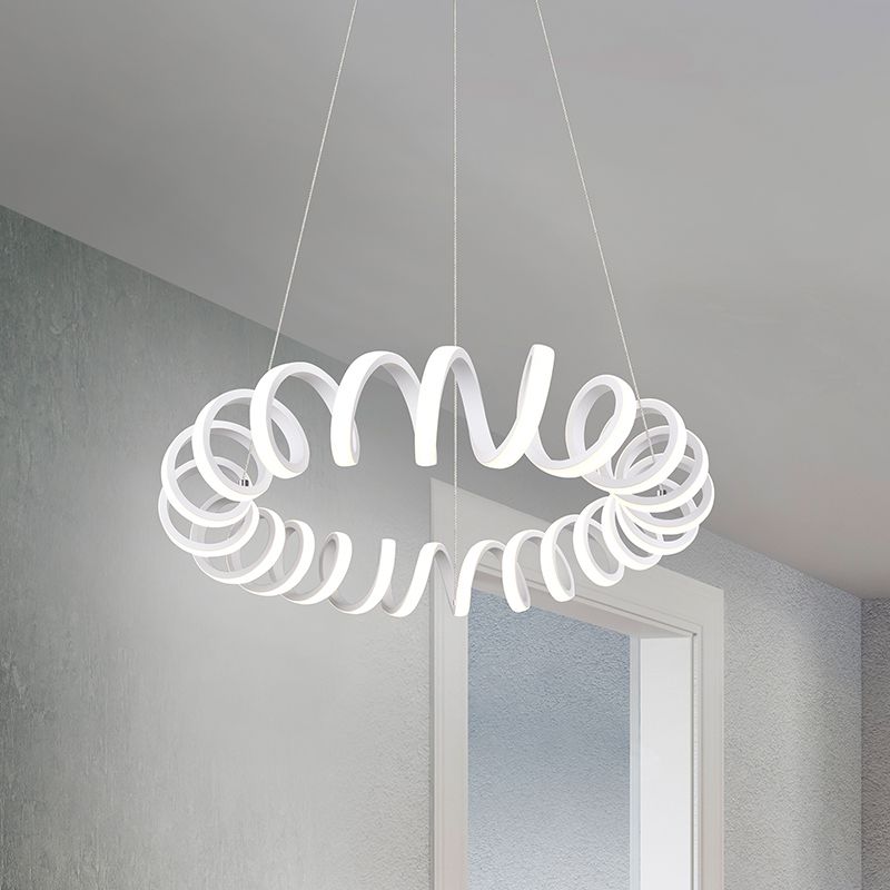 Weiße Pendelleuchte Esszimmer Modern, Noemi, 33W, 4000K LED