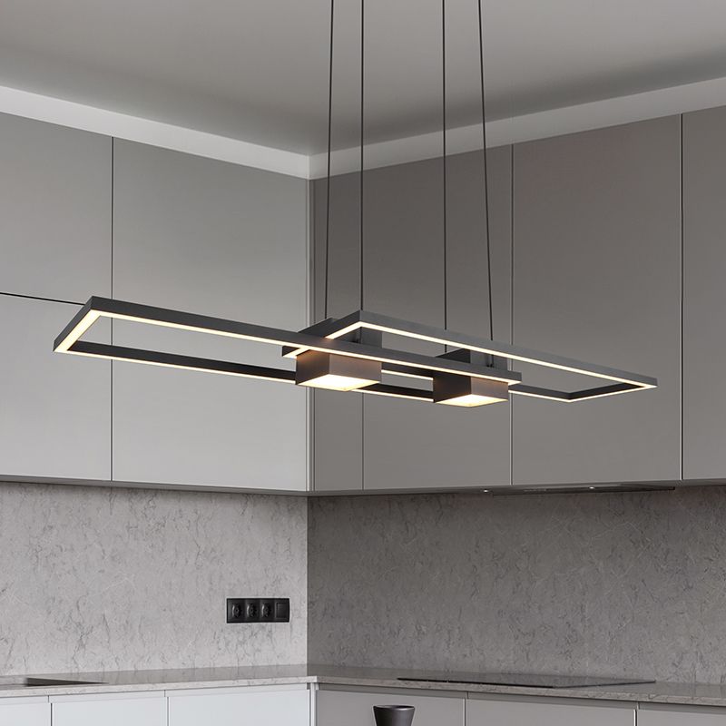 Schwarze Pendelleuchte Design, Sohaib, 37W, warm- bis kaltweiß einstellbare LED, 3-stufig dimmbar