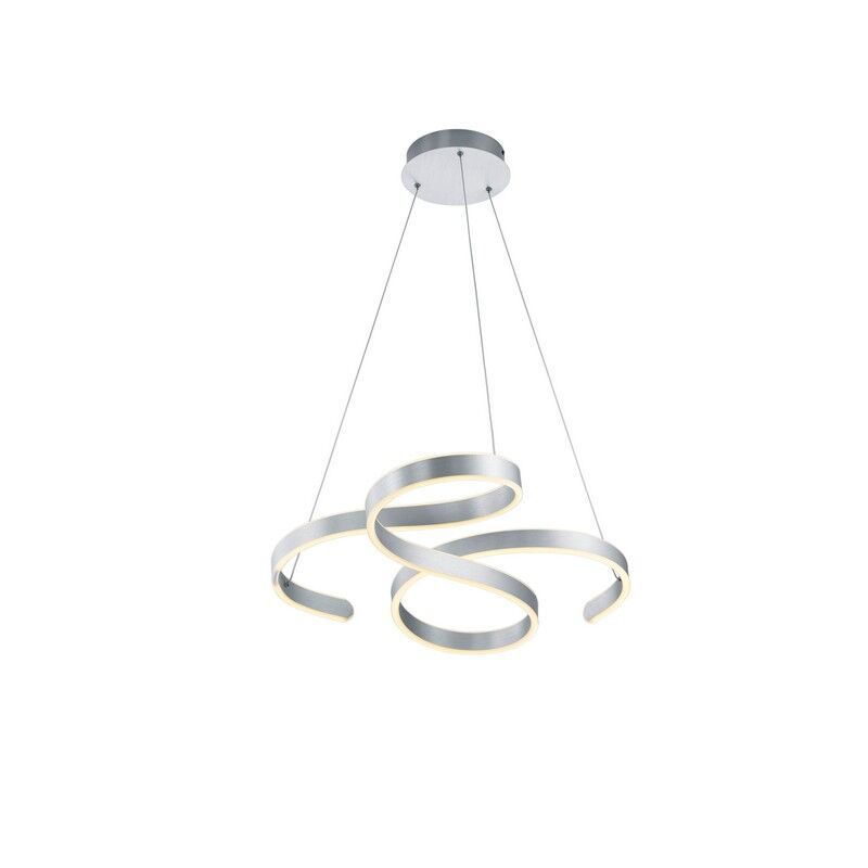 Silberne Pendelleuchte Modern, Davu, 52W, 3000K LED