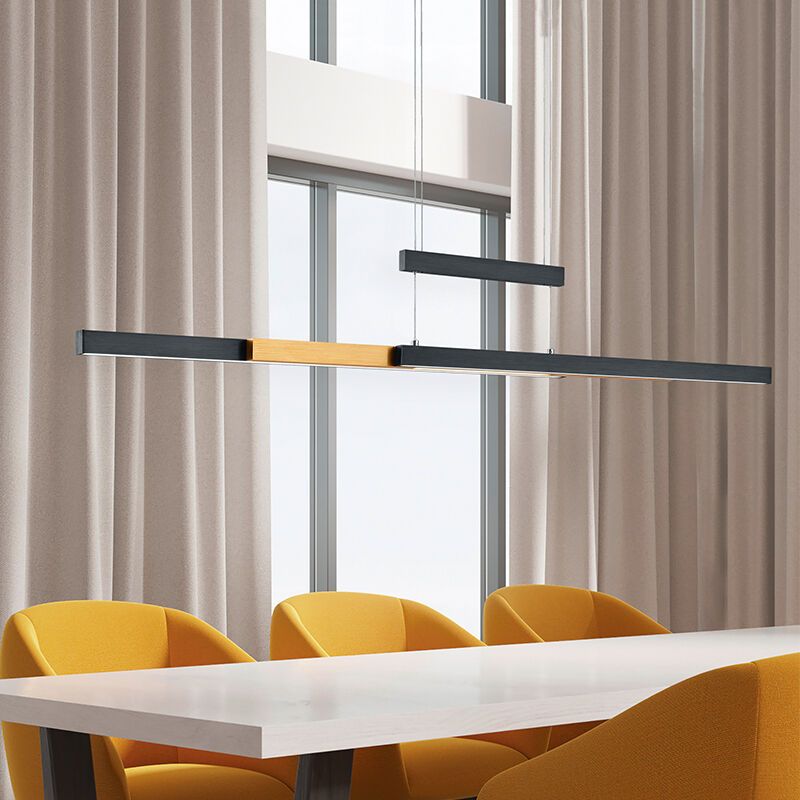 Schwarze Pendelleuchte Esszimmer Modern, Jessey, 45W, warm- bis kaltweiß einstellbare LED Schwarze Pendelleuchte Esszimmer Modern, Jessey, 45W, warm- bis kaltweiß einstellbare LED