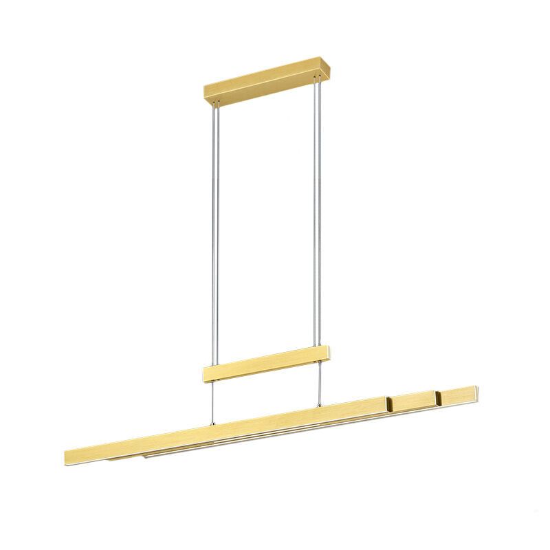 Messing Pendelleuchte Modern, Jessey, 42W, warm- bis kaltweiß einstellbare LED, mit Touch-Dimmer