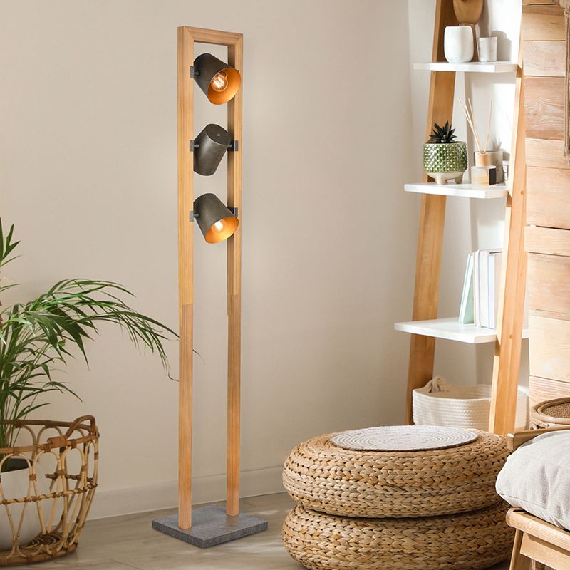 Nickel Leselampe Stehlampe Vintage, Keira, mit Schalter