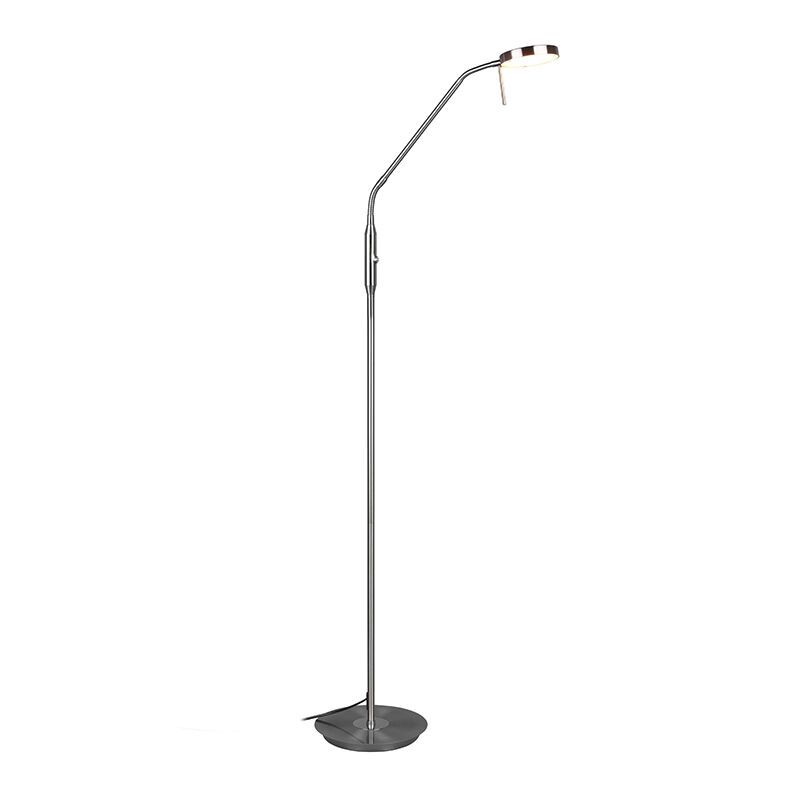 Nickel Bogenlampe Modern, Bilge, 12W, in Lichtfarbe einstellbare LED, mit Schalter Nickel Bogenlampe Modern, Bilge, 12W, in Lichtfarbe einstellbare LED, mit Schalter