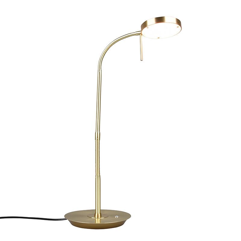 Messing Tischleuchte Modern, Bilge, 12W, in Lichtfarbe einstellbare LED, mit Schalter Messing Tischleuchte Modern, Bilge, 12W, in Lichtfarbe einstellbare LED, mit Schalter