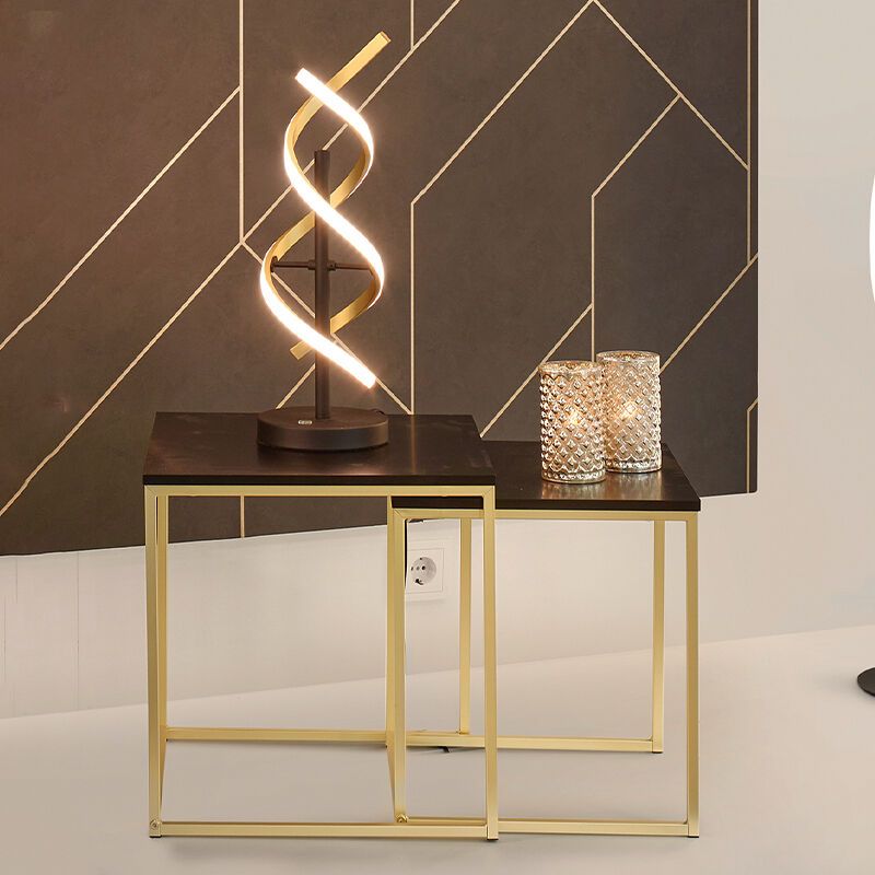 Messing Tischleuchte Design, Sylvian, 20W, warm- bis kaltweiß einstellbare LED, mit Touch-Dimmer Messing Tischleuchte Design, Sylvian, 20W, warm- bis kaltweiß einstellbare LED, mit Touch-Dimmer
