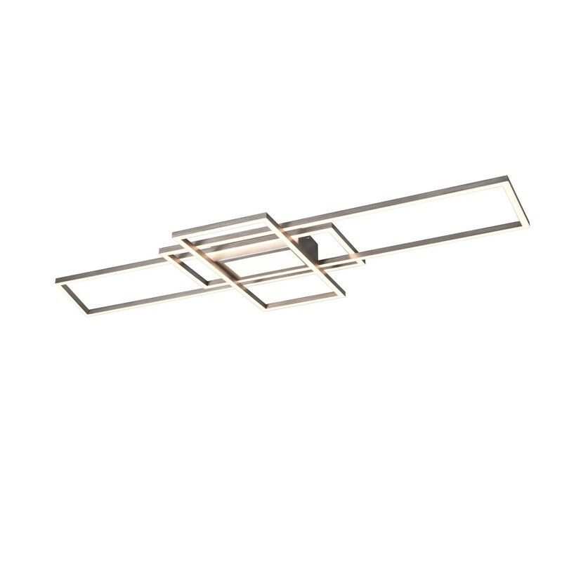Nickel Deckenlampe Modern, Retan, 60W, warm- bis kaltweiß einstellbare LED, mit Fernbedienung Nickel Deckenlampe Modern, Retan, 60W, warm- bis kaltweiß einstellbare LED, mit Fernbedienung