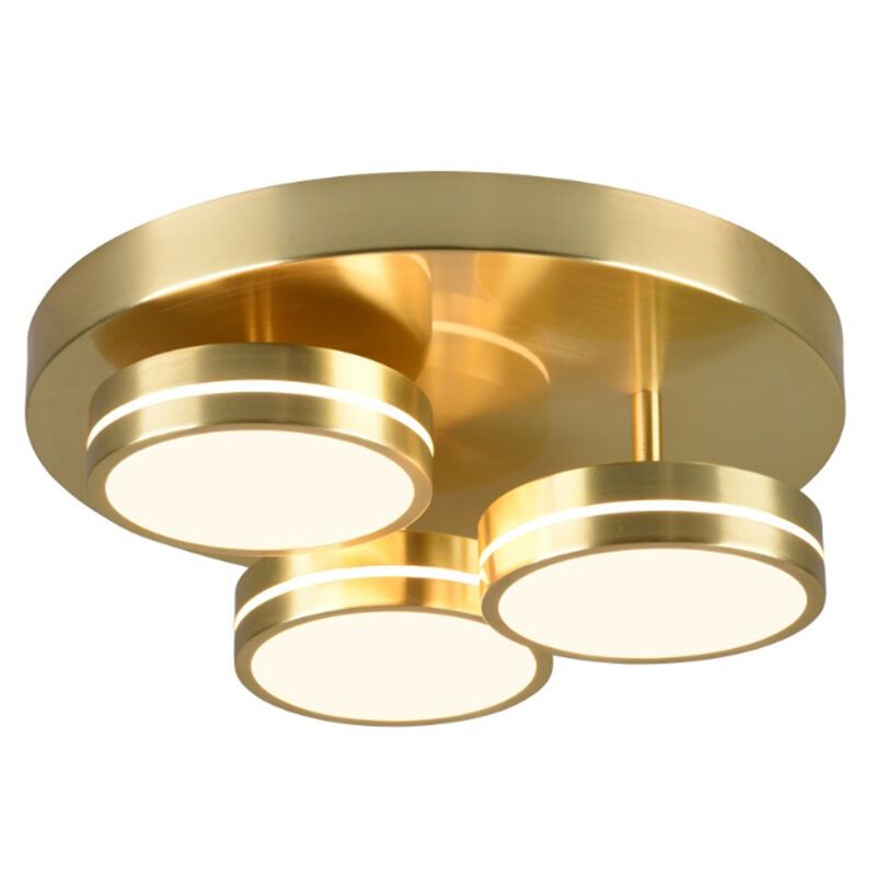 Messing Deckenlampe Modern, Marjon, 24W, 3000K LED, 3-stufig dimmbar