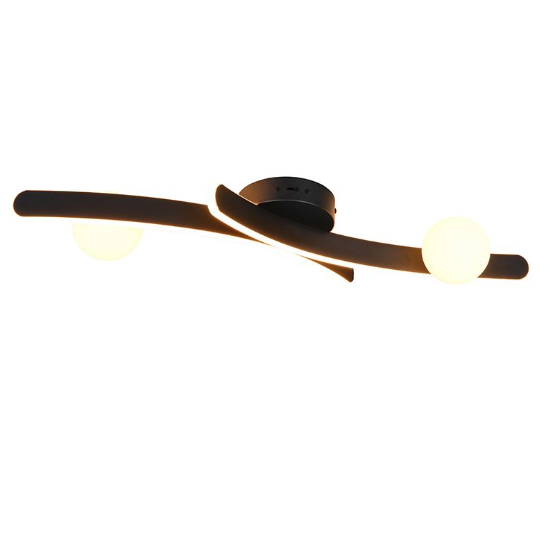 Schwarze Deckenlampe Modern, Leonoor