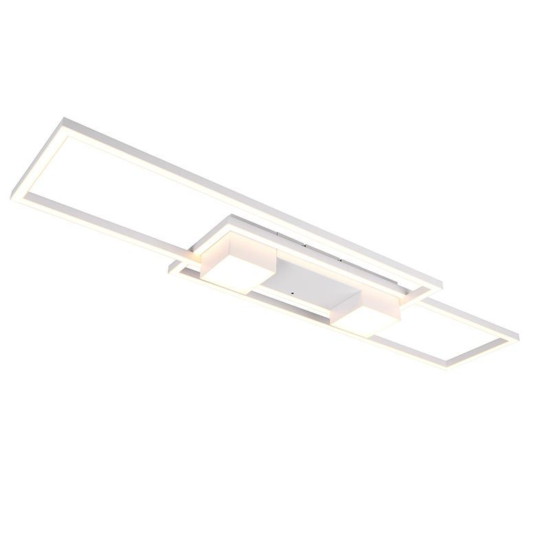Weiße Deckenlampe Design, Sohaib, 37W, warm- bis kaltweiß einstellbare LED, 3-stufig dimmbar Weiße Deckenlampe Design, Sohaib, 37W, warm- bis kaltweiß einstellbare LED, 3-stufig dimmbar