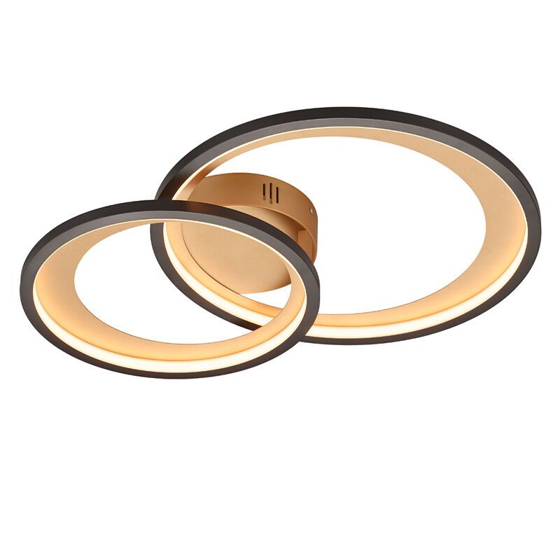 Schwarze Deckenlampe Modern, Kendi, 29W, 3000K LED