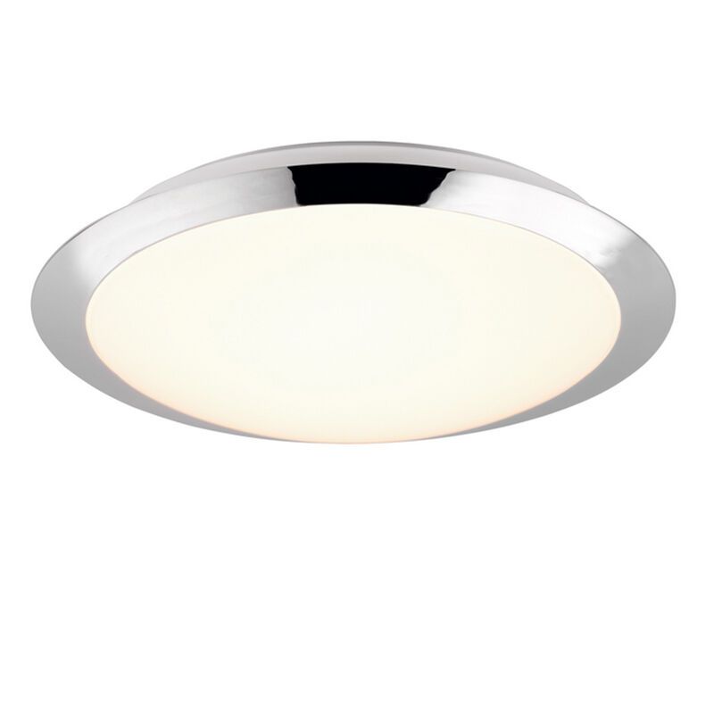 Chrom Badezimmer Deckenleuchte Kunststoff, Ronan, 12W, 3000K LED, IP44 Chrom Badezimmer Deckenleuchte Kunststoff, Ronan, 12W, 3000K LED, IP44