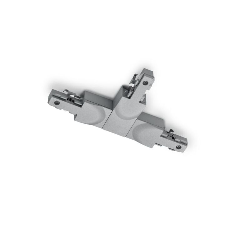 Graues T-Stück mit Führung links