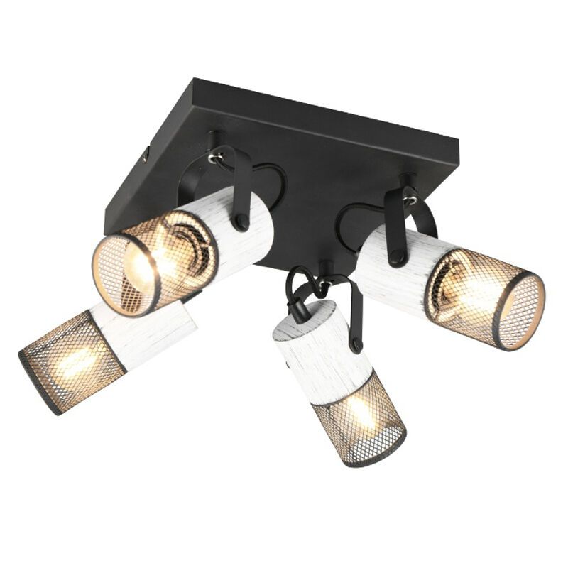 Schwarze Deckenstrahler Vintage, Marjet