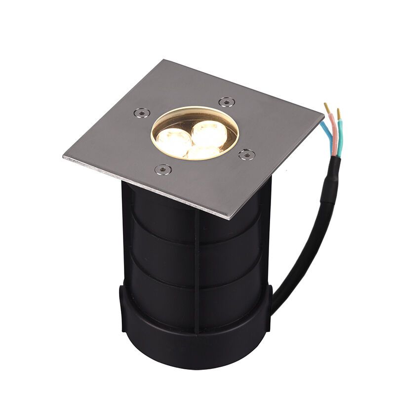 Nickel Bodeneinbaustrahler außen Modern, Jabari, 3W, 3000K LED, IP65 Nickel Bodeneinbaustrahler außen Modern, Jabari, 3W, 3000K LED, IP65