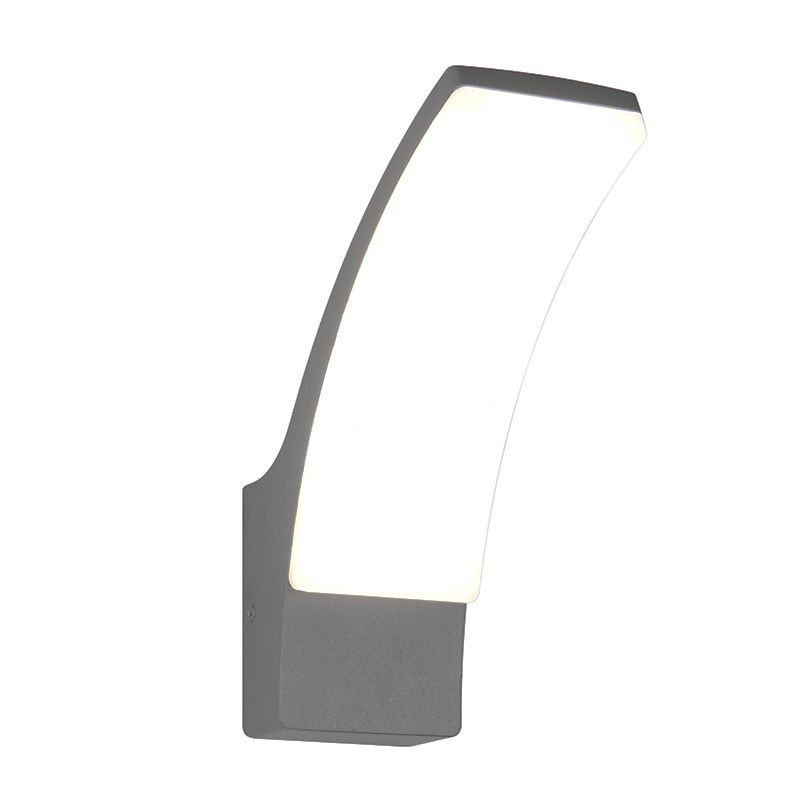 Anthrazit Außenleuchte Modern, Popke, 12,5W, 4000K LED, IP44