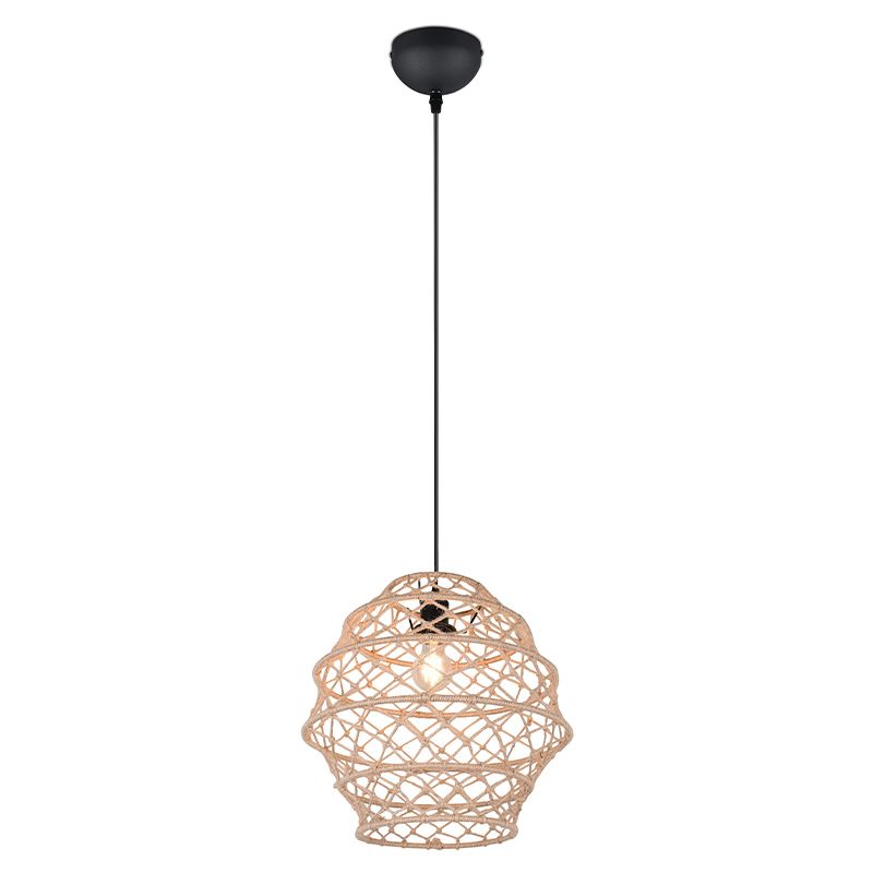 Braune Pendelleuchte Landhaus, Liduina