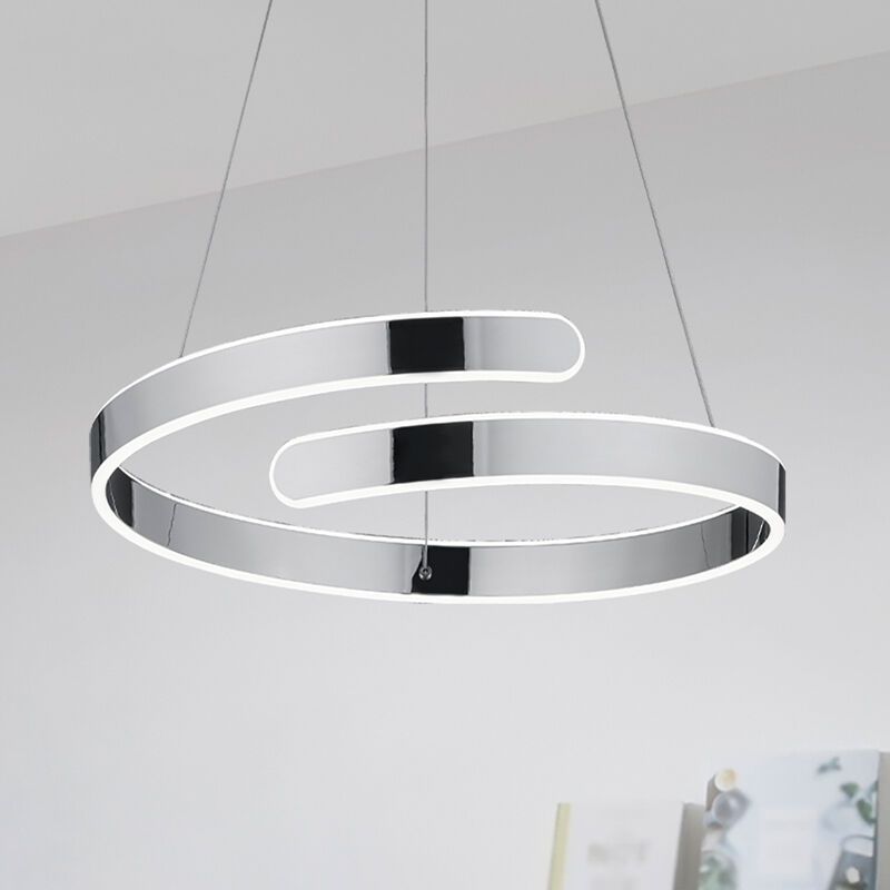 Chrom Pendelleuchte Design, Resy, 37W, 4000K LED, 3-stufig dimmbar Chrom Pendelleuchte Design, Resy, 37W, 4000K LED, 3-stufig dimmbar