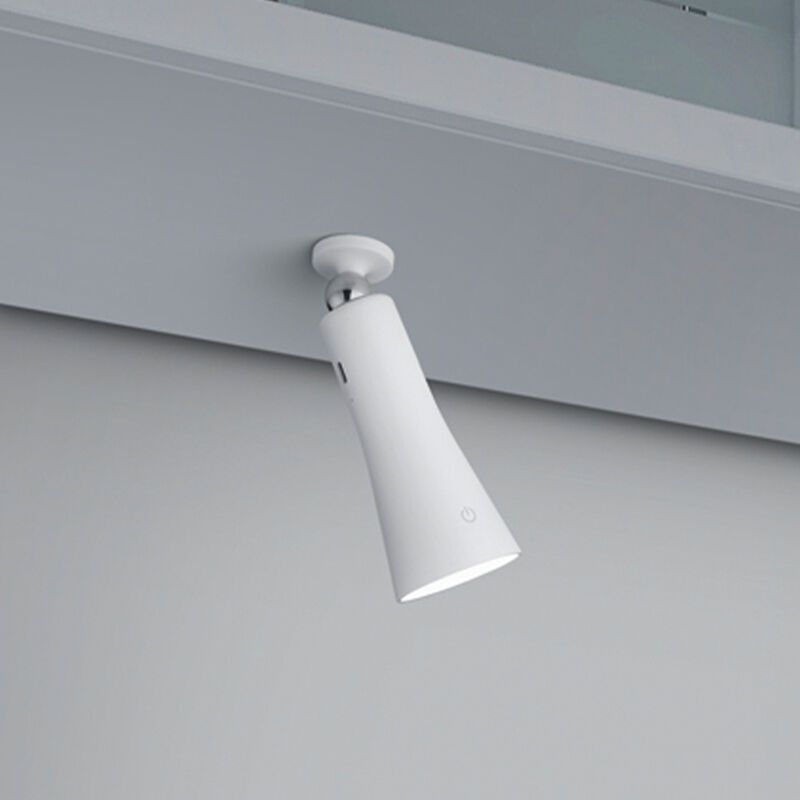 Weiße Tischleuchte Metall, Remko, 2W, 3000K LED, mit Touch-Dimmer