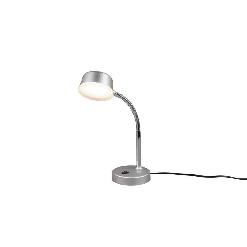 Nickel Schreibtischlampe Modern, Fabio, 4,5W, 3000K LED, mit Schalter Nickel Schreibtischlampe Modern, Fabio, 4,5W, 3000K LED, mit Schalter