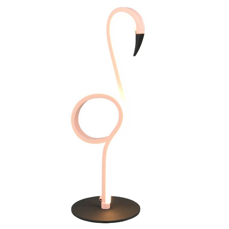 Rosa Tischleuchte Design, Puk, 6W, 3000K LED, mit Schalter Rosa Tischleuchte Design, Puk, 6W, 3000K LED, mit Schalter