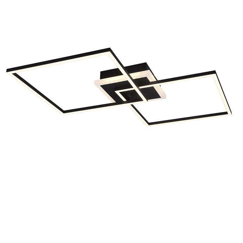 Schwarze Deckenlampe Modern, Naud, 29W, 3000K LED, mit Fernbedienung Schwarze Deckenlampe Modern, Naud, 29W, 3000K LED, mit Fernbedienung