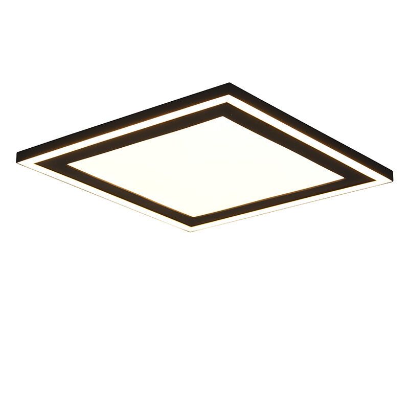 Schwarze Deckenlampe Modern, Mirko, 16W, 3000K LED
