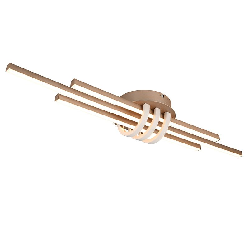 Braune Deckenlampe Modern, Saloua, 20W, 3000K LED, 3-stufig dimmbar Braune Deckenlampe Modern, Saloua, 20W, 3000K LED, 3-stufig dimmbar