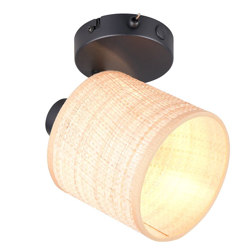 Creme Wandleuchte Landhaus, Peder, mit Schalter