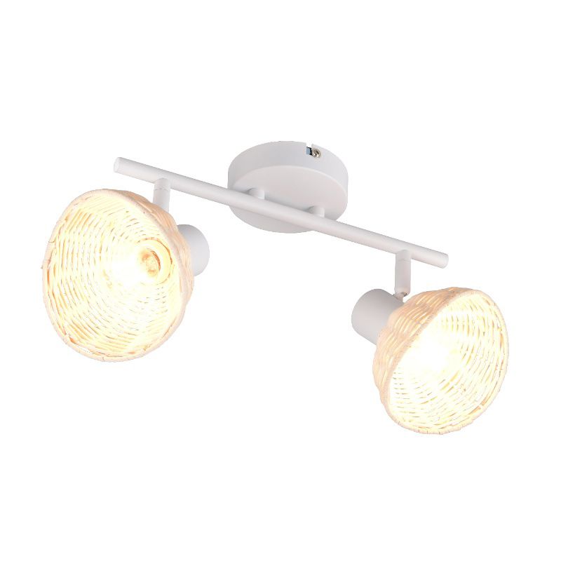 Rattan Wandleuchte Braun, Sijmen Rattan Wandleuchte Braun, Sijmen