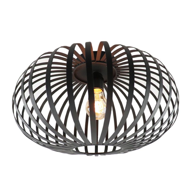 Industrielle Deckenlampe Schwarz, Lieve