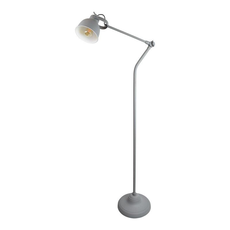 Industrielle Stehlampe Grau, Redon, mit Schalter